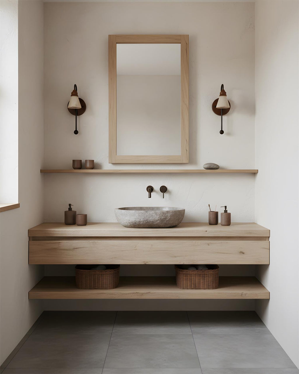 Beacon Travertine Wall Lamp — product view 14