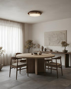 Cantera Ring Travertine Ceiling Lamp — product view 3