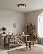 Cantera Ring Travertine Ceiling Lamp — product view 6