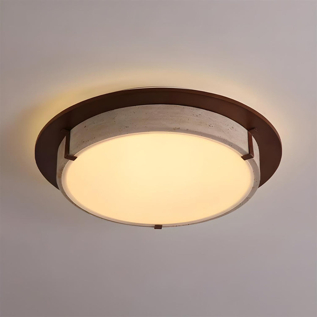 Cantera Ring Travertine Ceiling Lamp — product view 9