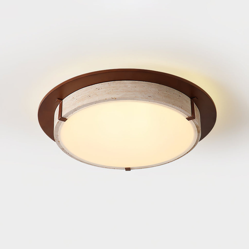 Cantera Ring Travertine Ceiling Lamp — product view 10