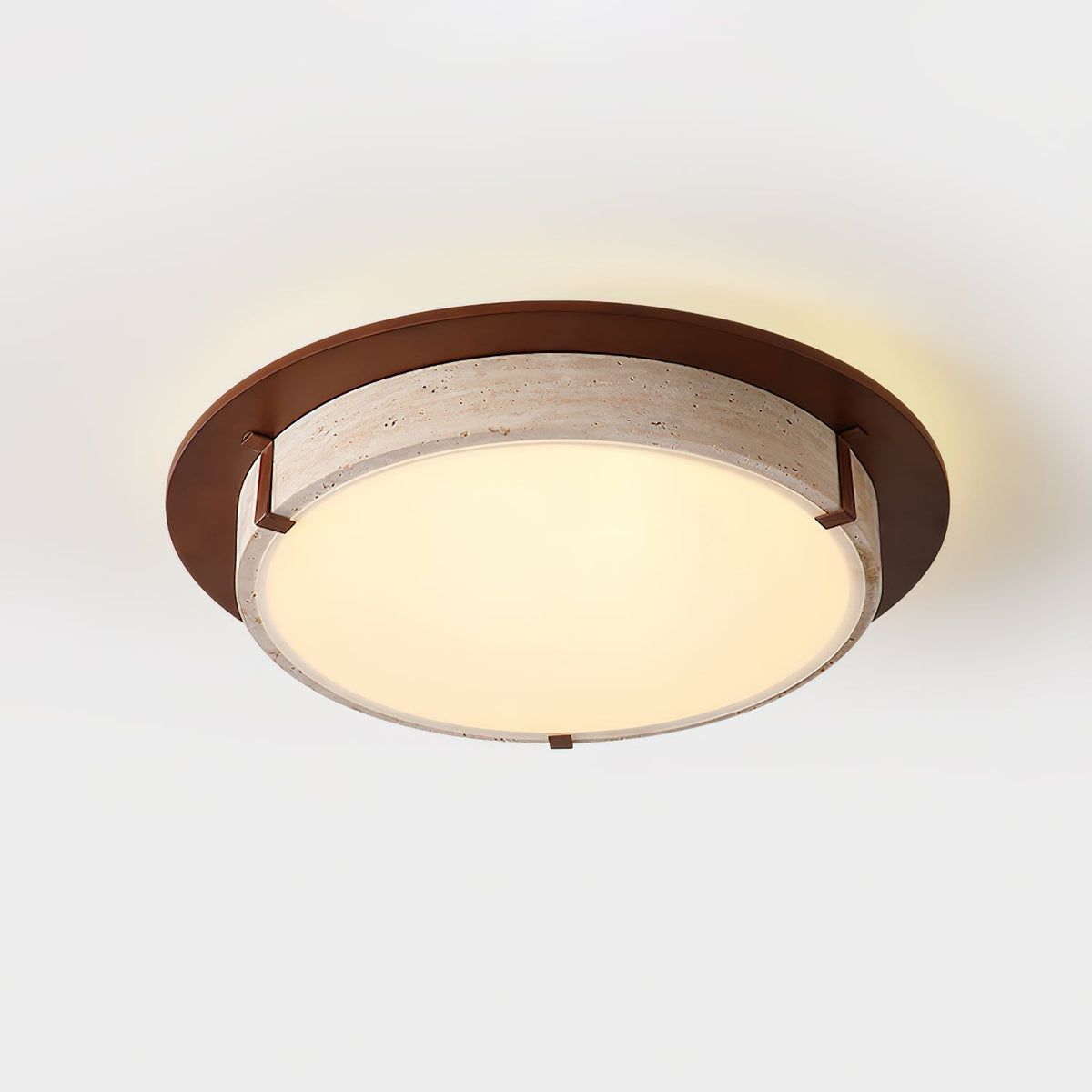 Cantera Ring Travertine Ceiling Lamp — product view 10