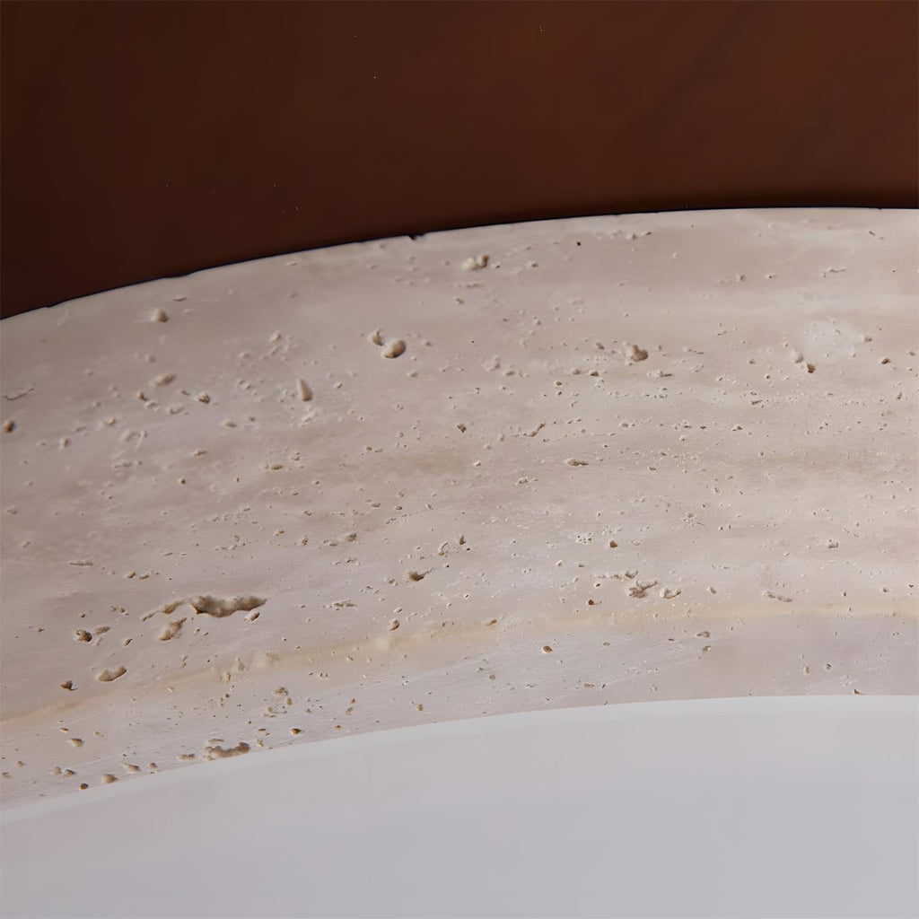 Cantera Ring Travertine Ceiling Lamp — product view 12