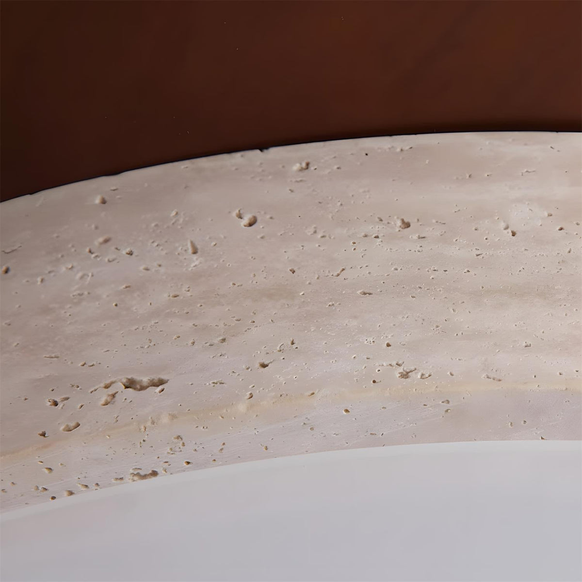 Cantera Ring Travertine Ceiling Lamp — product view 12