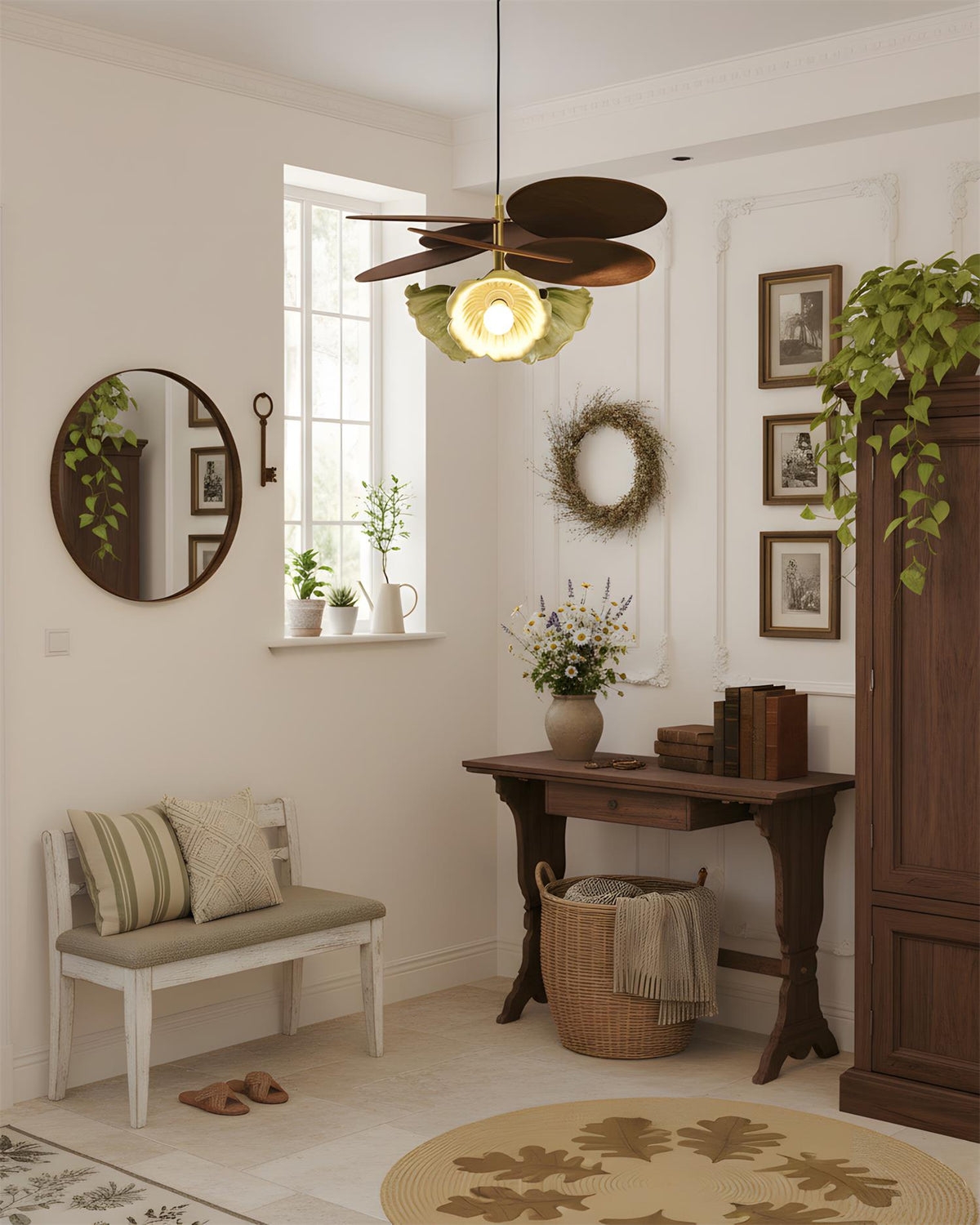 Magnolia Crown Metal Pendant Lamp — product view 7