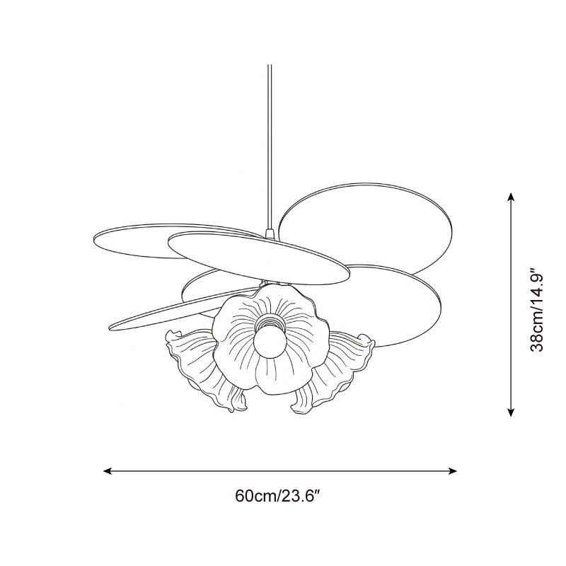 Magnolia Crown Metal Pendant Lamp — product detail 15