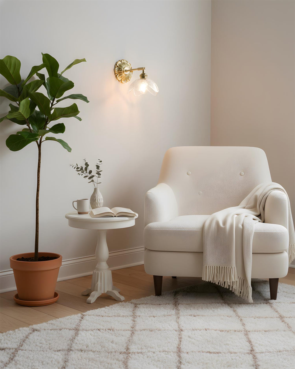 Nacre Petal Glass Wall Lamp — product view 14