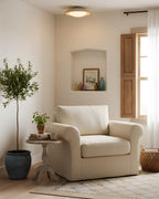 Zen Glow Travertine Ceiling Lamp — product view 3