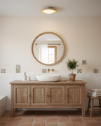 Zen Glow Travertine Ceiling Lamp — product view 7