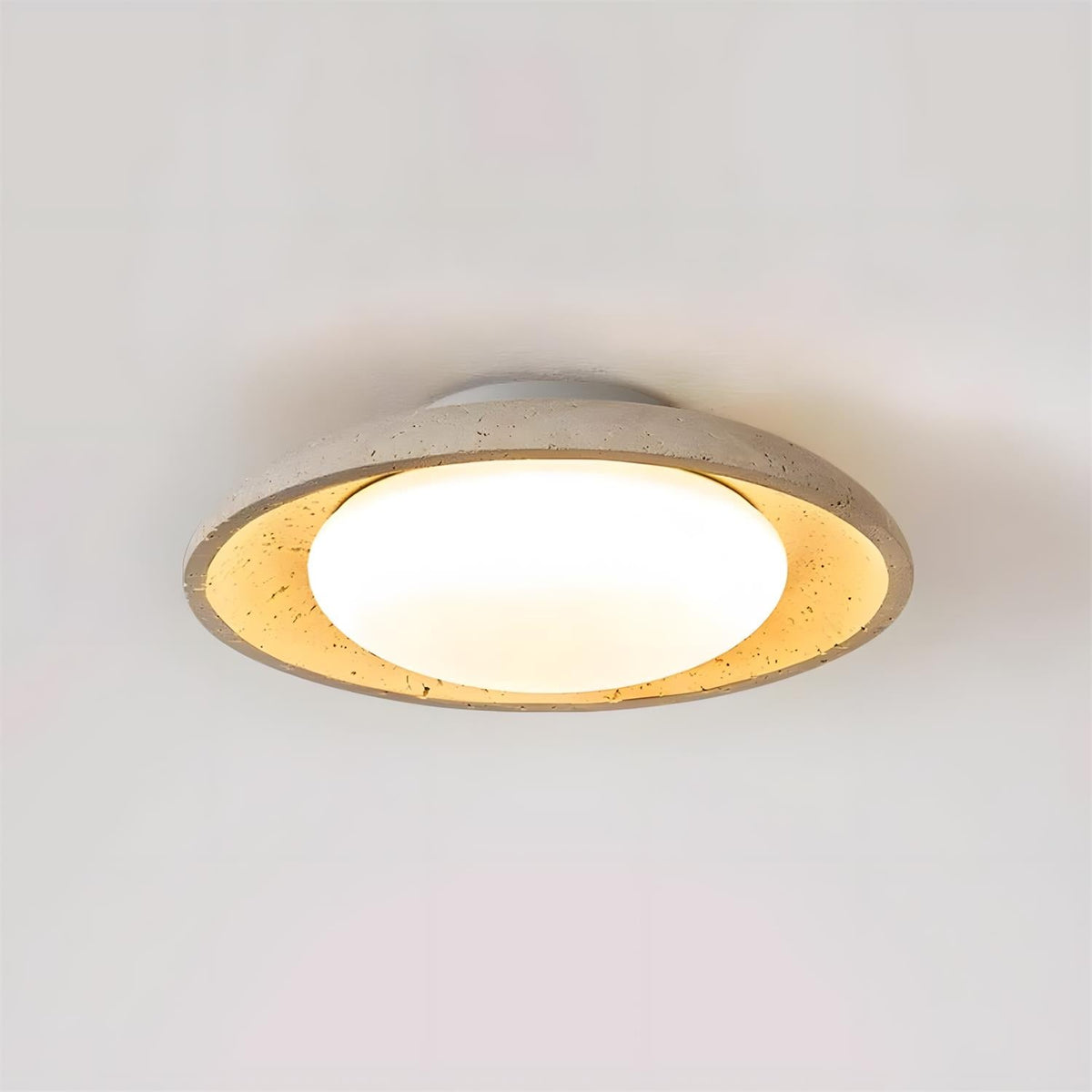 Zen Glow Travertine Ceiling Lamp — product view 12
