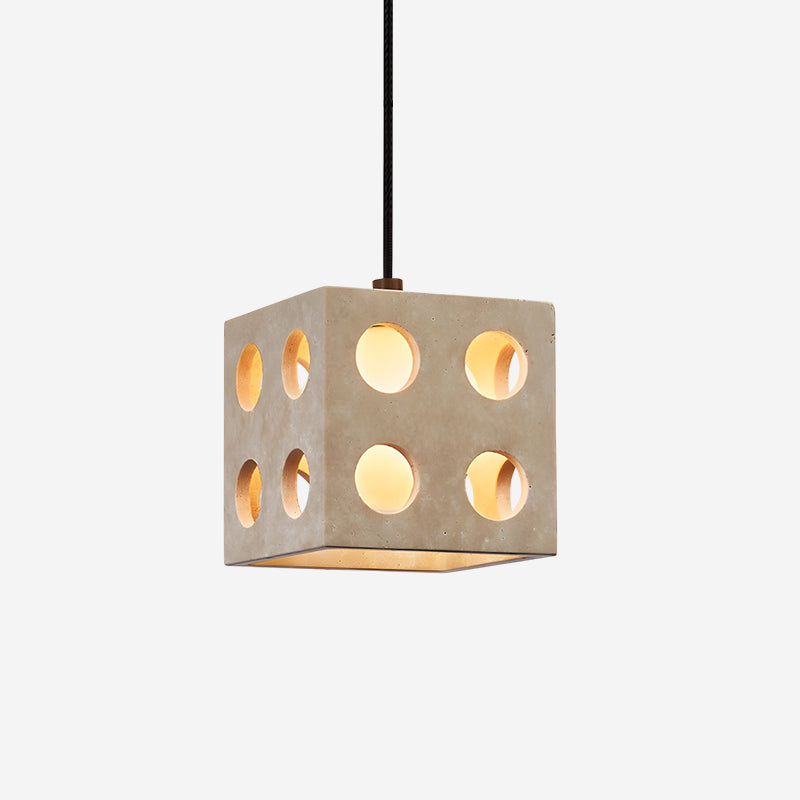 Hexa Travertine Pendant Lamp — product view 1
