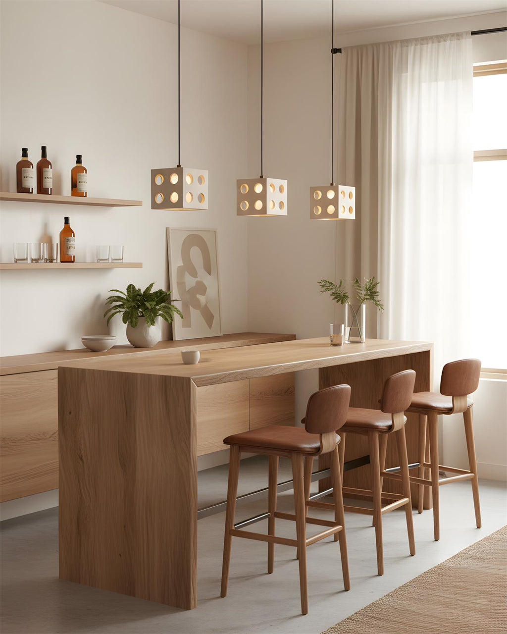 Hexa Travertine Pendant Lamp — product view 5