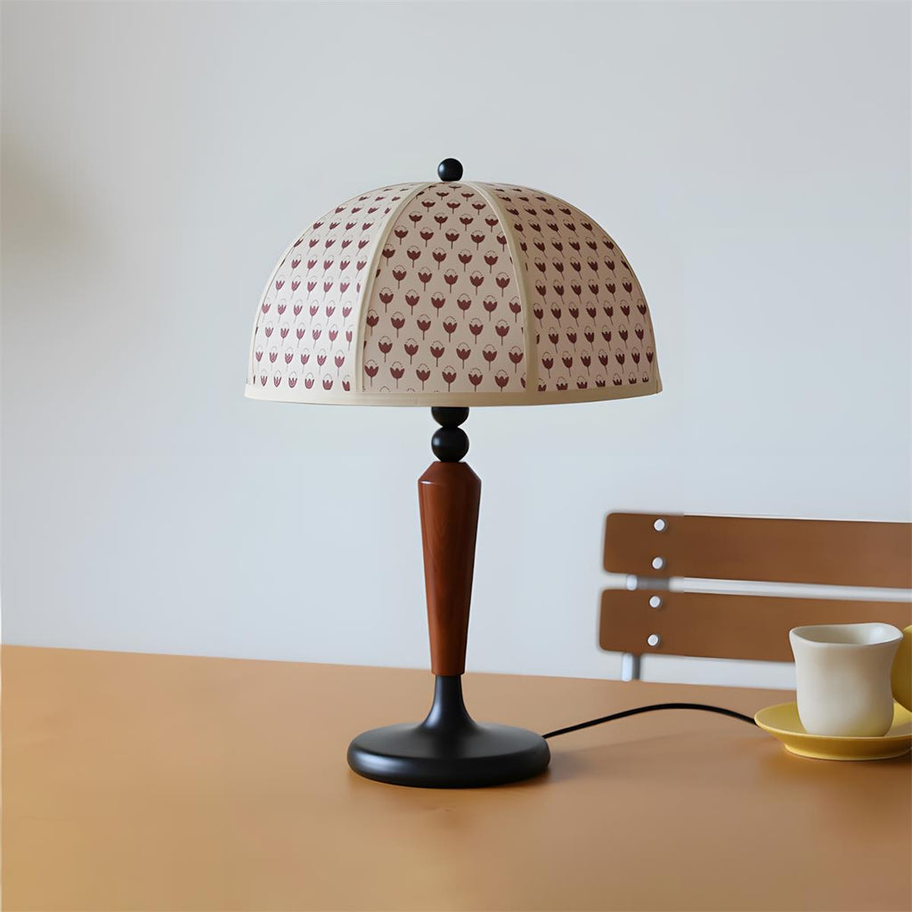 Lily Dome Wood Table Lamp — product view 2