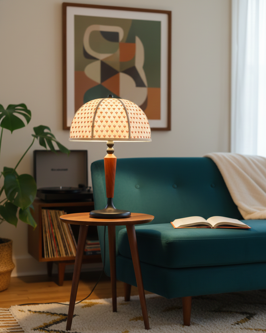 Lily Dome Wood Table Lamp — product view 3