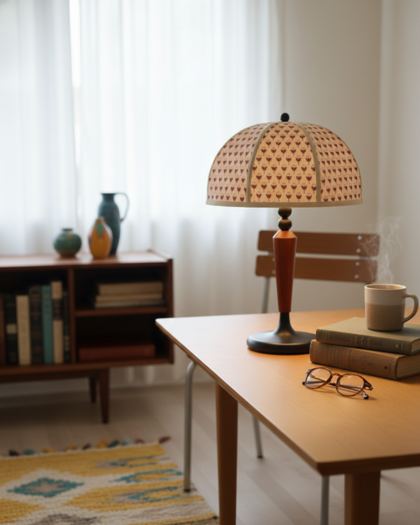 Lily Dome Wood Table Lamp — product view 4