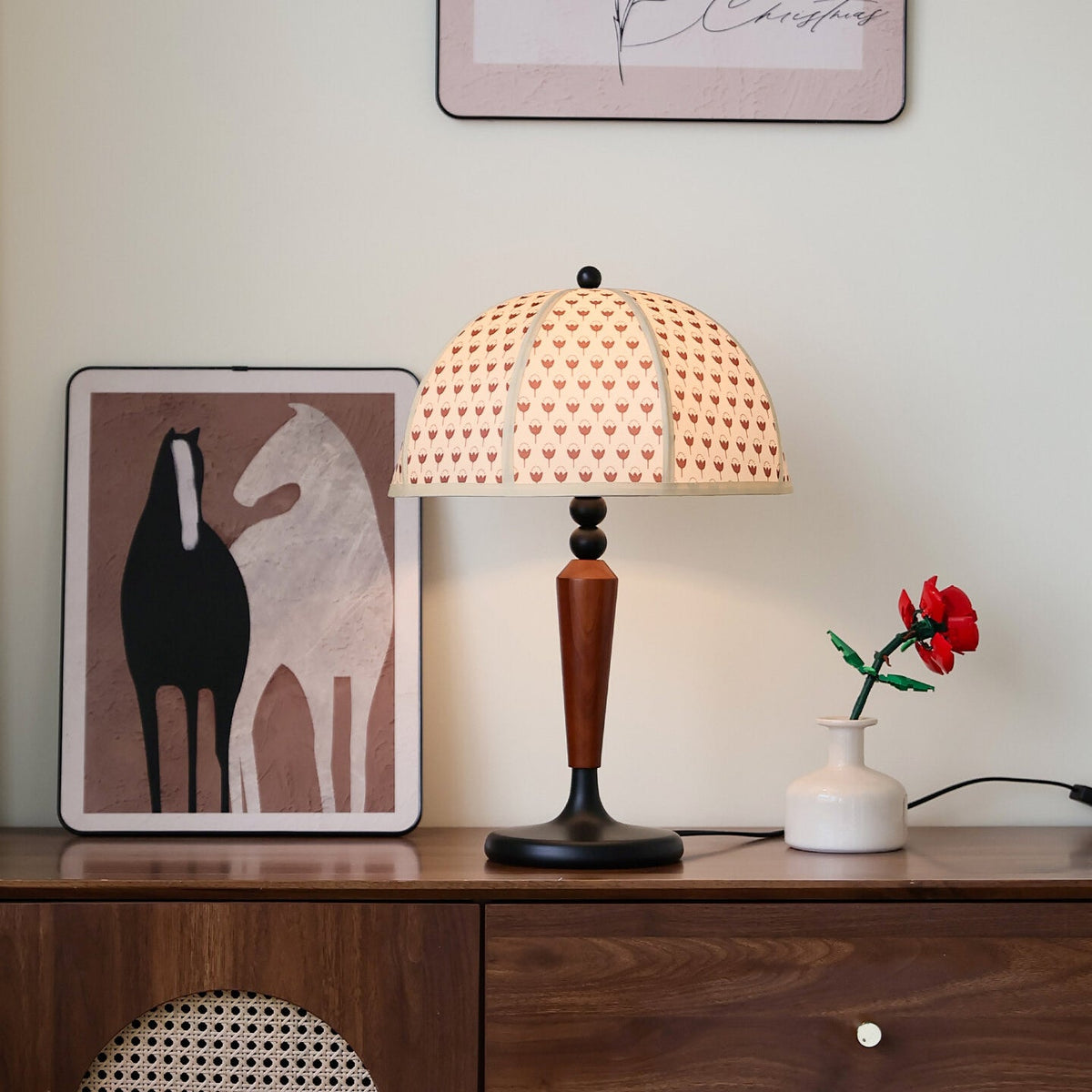 Lily Dome Wood Table Lamp — product view 5