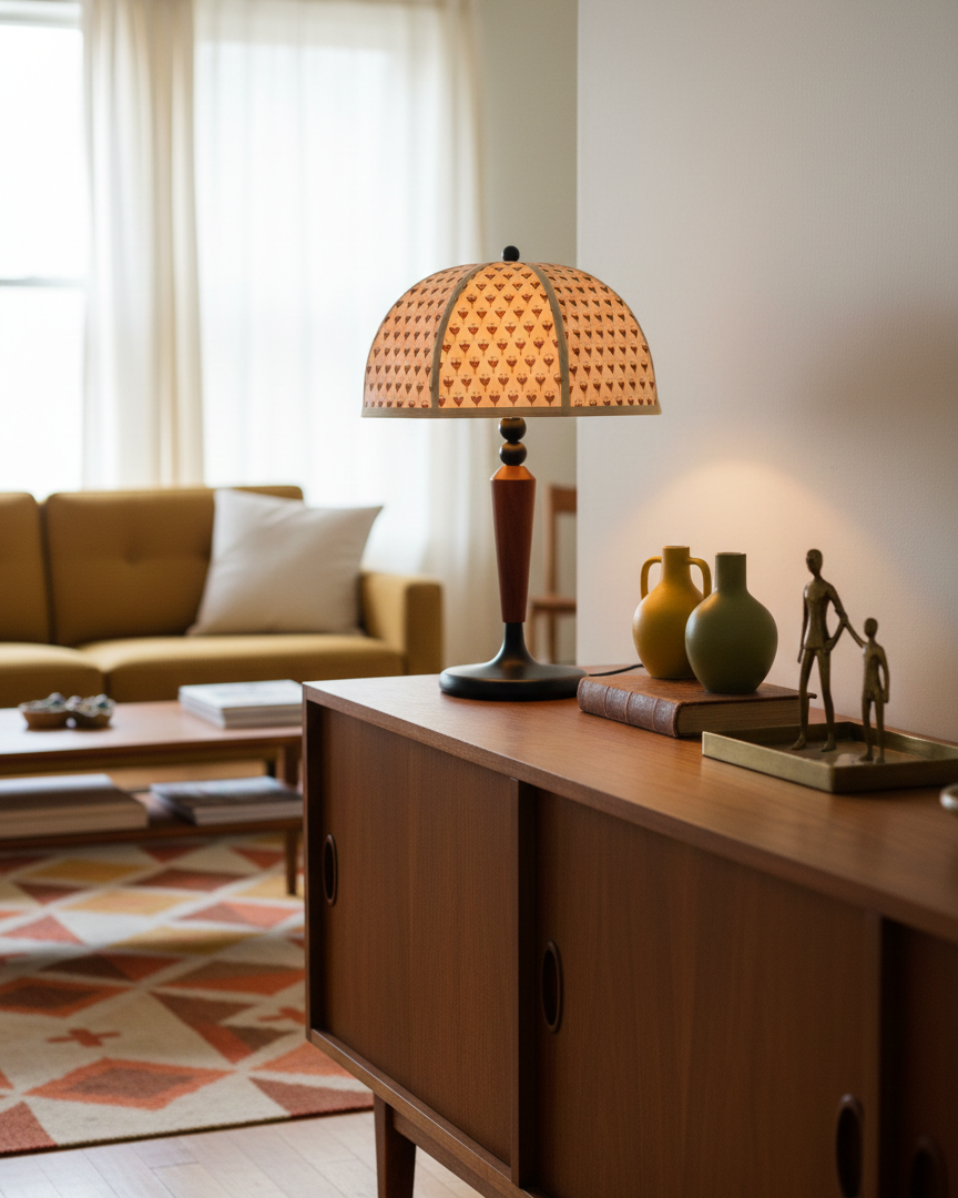 Lily Dome Wood Table Lamp — product view 6
