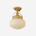 Gilded Prism Glass Ceiling Lamp — product view 1