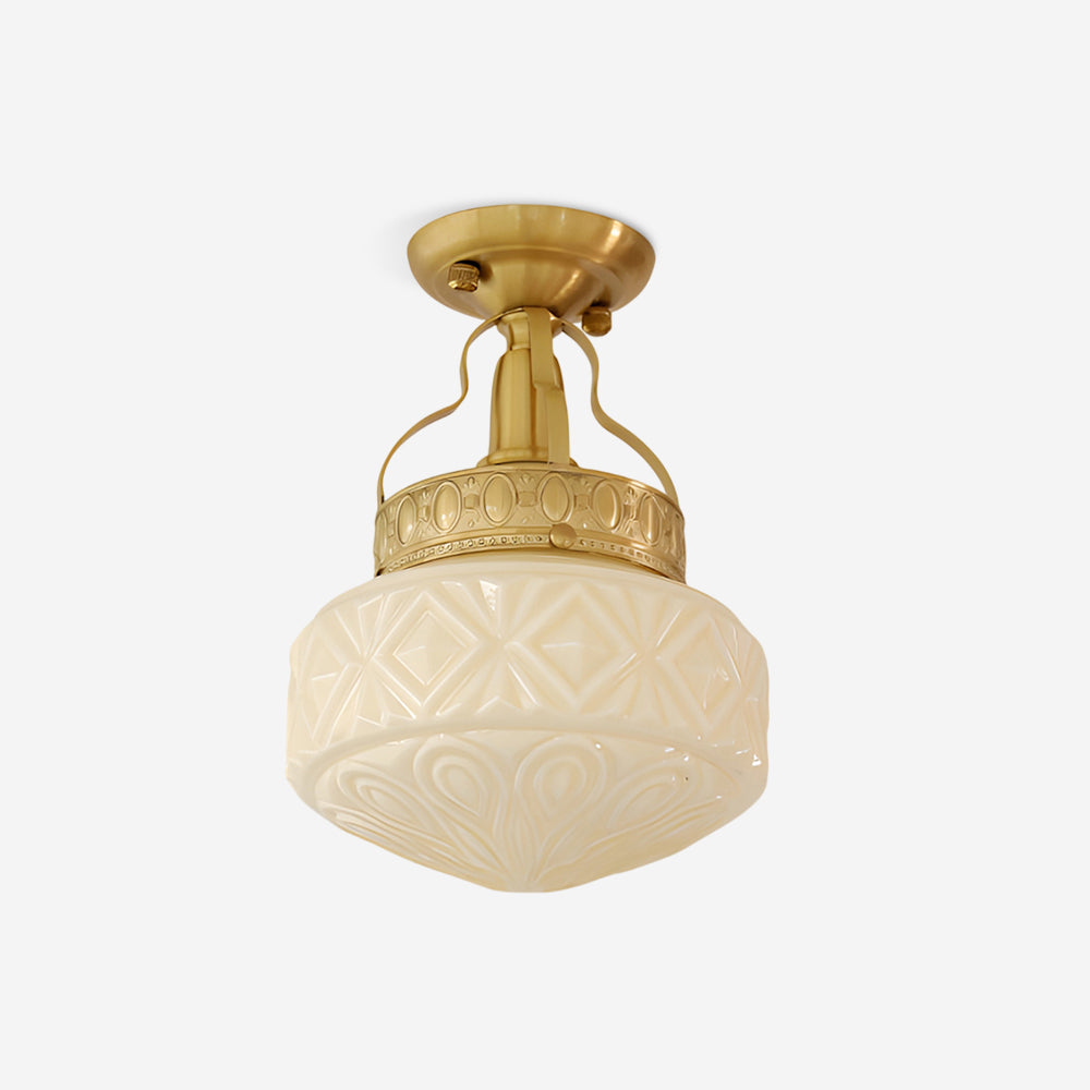 Gilded Prism Glass Ceiling Lamp — product view 1