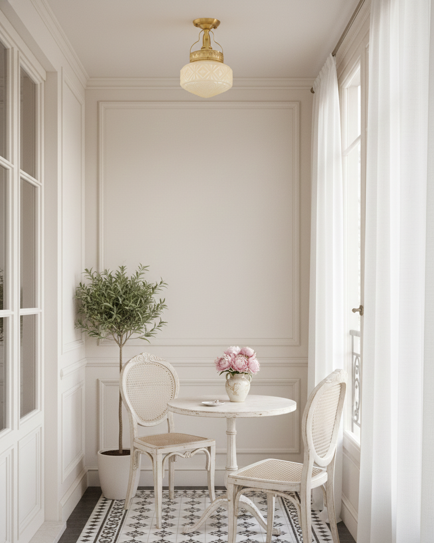 Gilded Prism Glass Ceiling Lamp — product view 3