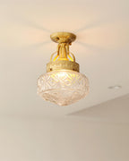 Gilded Prism Glass Ceiling Lamp — product view 7