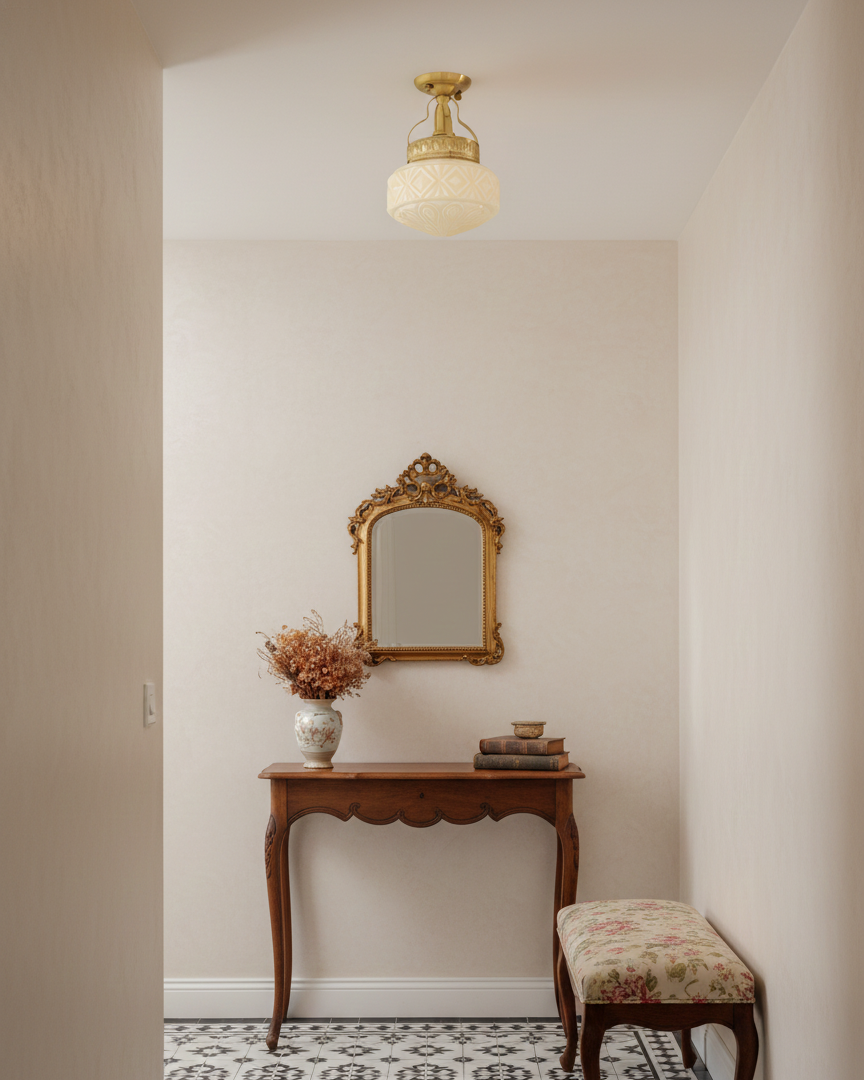 Gilded Prism Glass Ceiling Lamp — product view 8