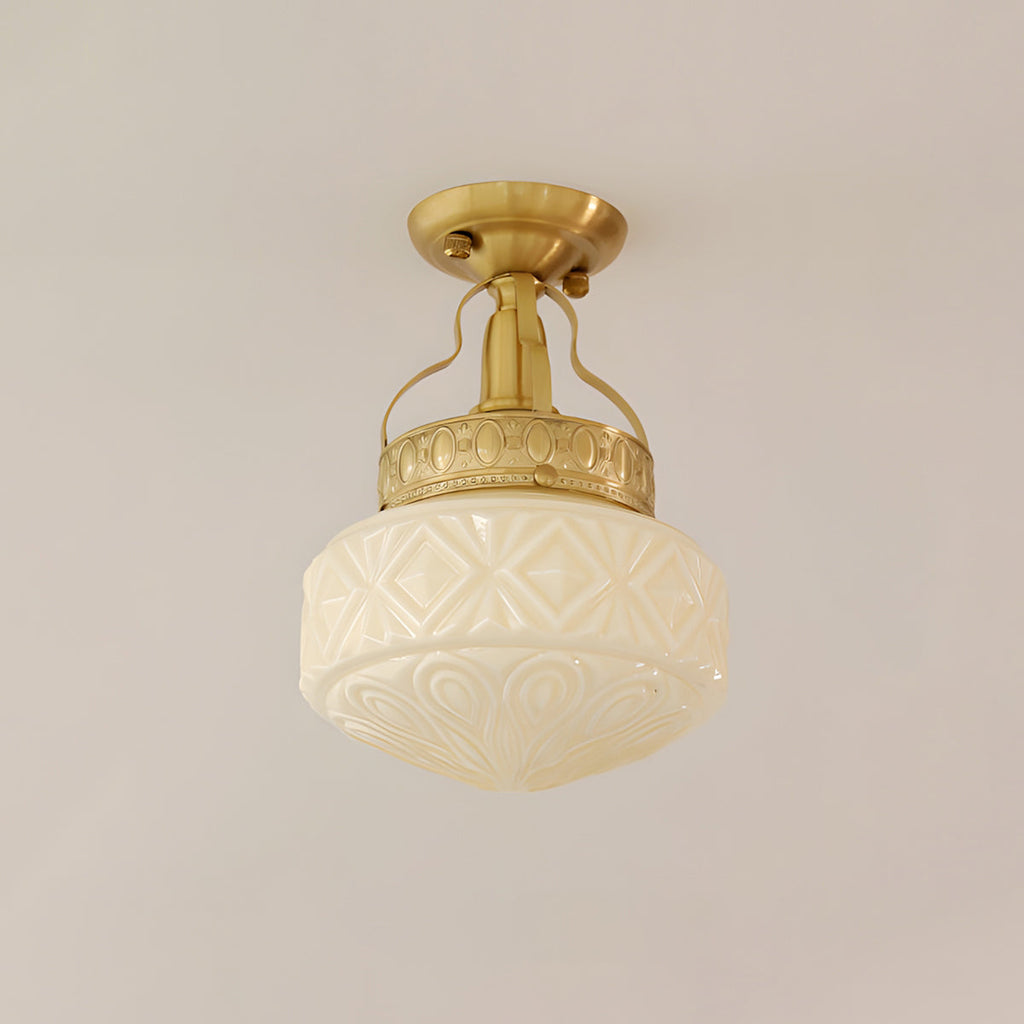 Gilded Prism Glass Ceiling Lamp — product view 10