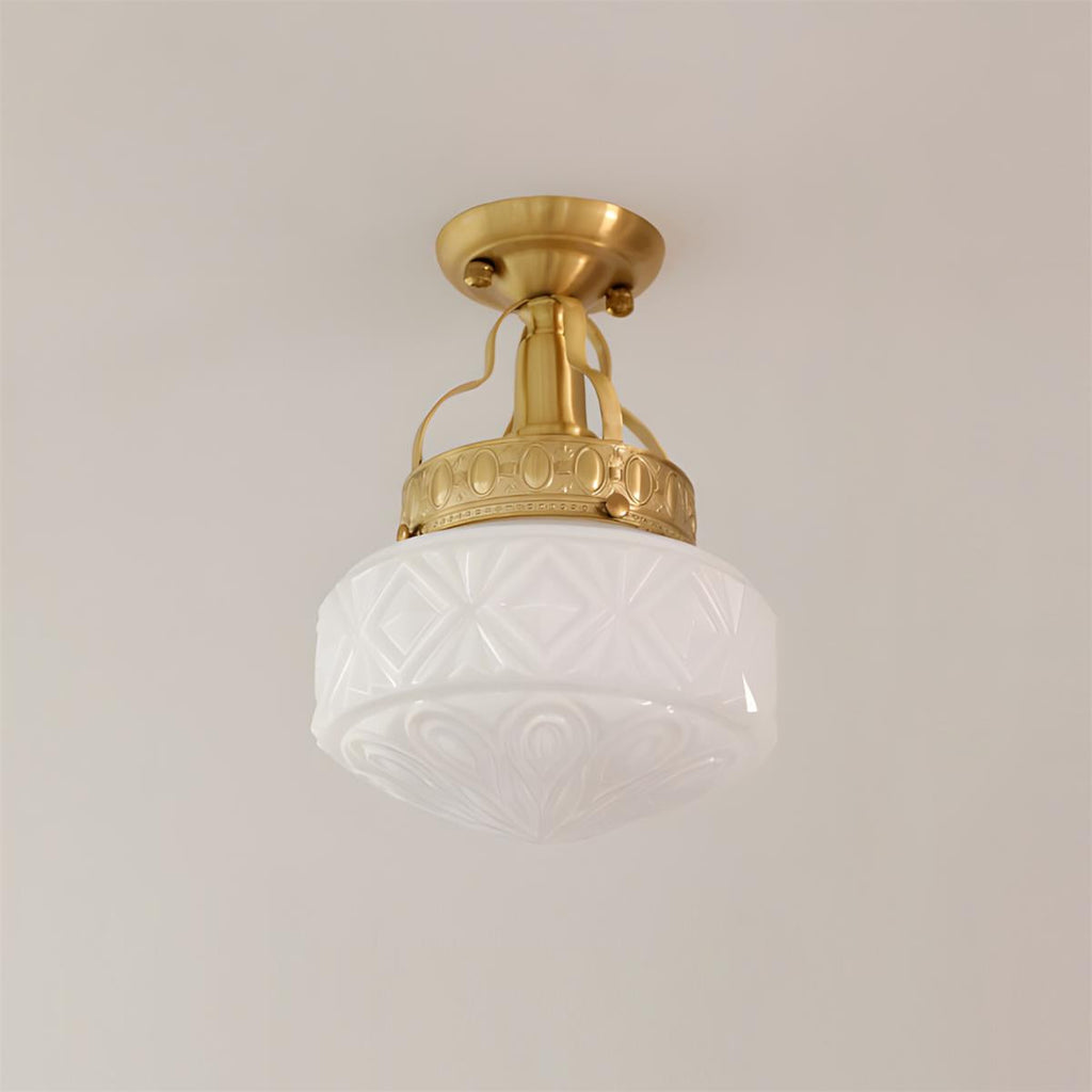 Gilded Prism Glass Ceiling Lamp — product view 11