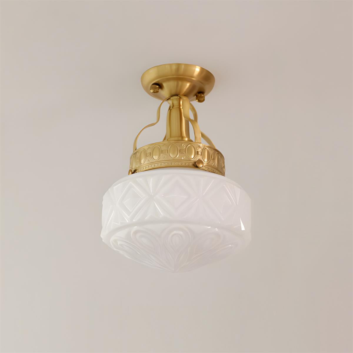 Gilded Prism Glass Ceiling Lamp — product view 11