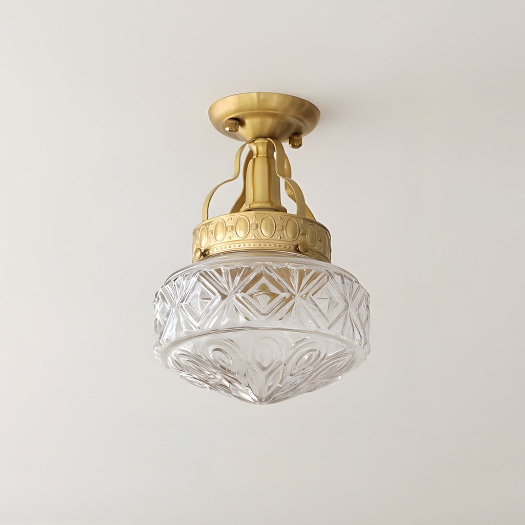 Gilded Prism Glass Ceiling Lamp — product view 12