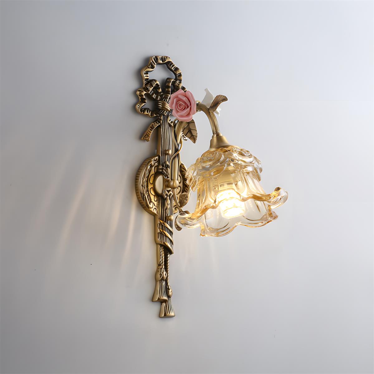 Margaux Fleur Glass Wall Lamp — product view 9