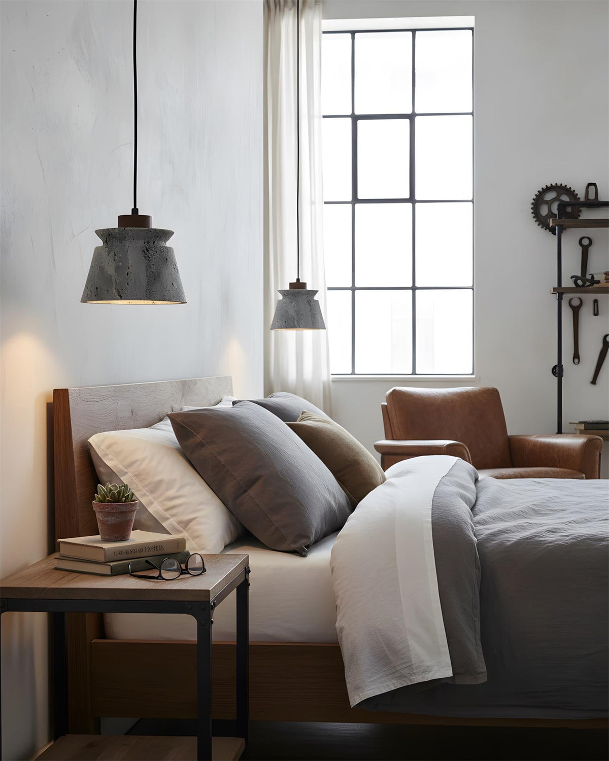 Karvo Travertine Pendant Lamp — product view 3