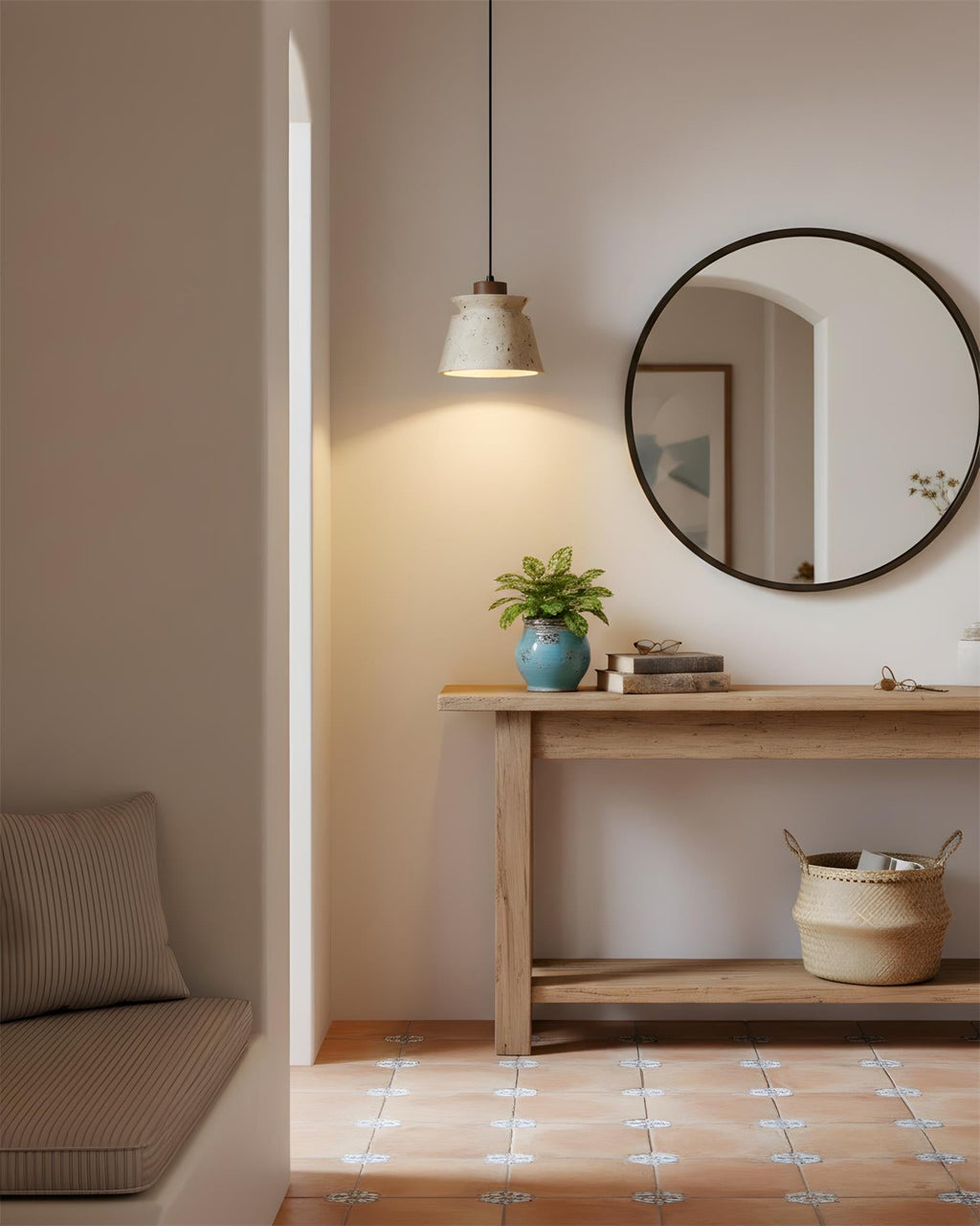 Karvo Travertine Pendant Lamp — product view 4