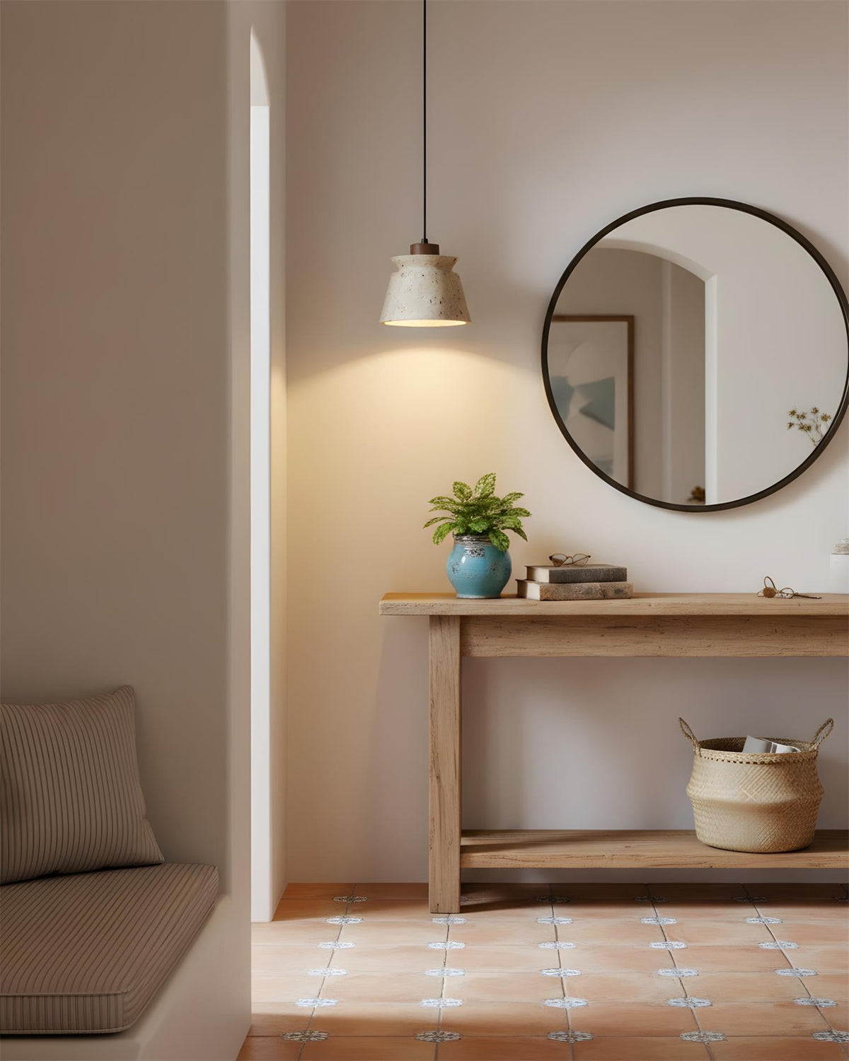 Karvo Travertine Pendant Lamp — product view 4