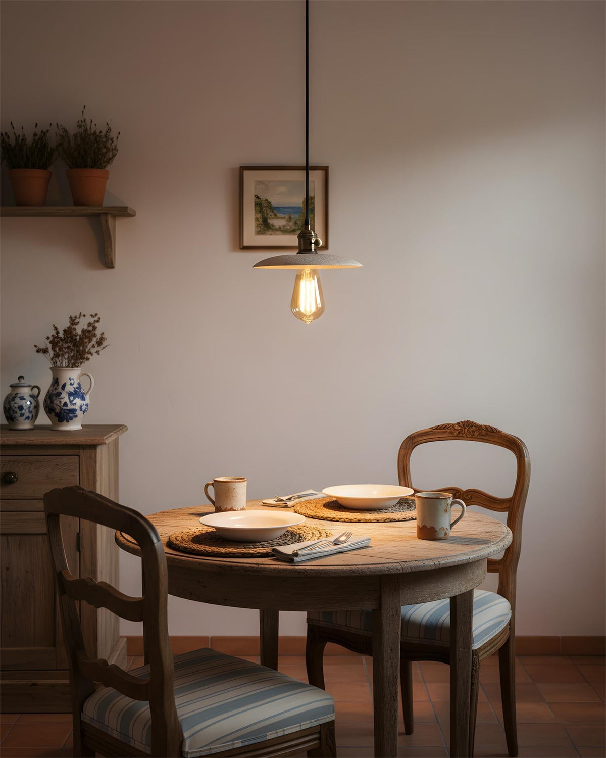 Kilne Travertine Pendant Lamp — product view 3