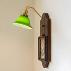 Stillness Green Glass Wall Lamp — product view 2