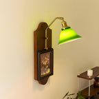 Stillness Green Glass Wall Lamp — product view 4