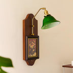 Stillness Green Glass Wall Lamp — product view 7