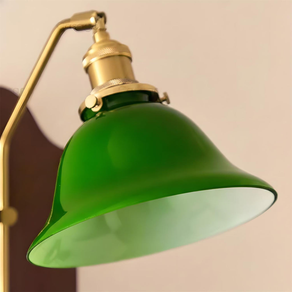 Stillness Green Glass Wall Lamp — product view 11