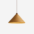Hollow Cone Wood Pendant Lamp — product view 1