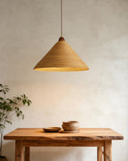 Hollow Cone Wood Pendant Lamp — product view 2