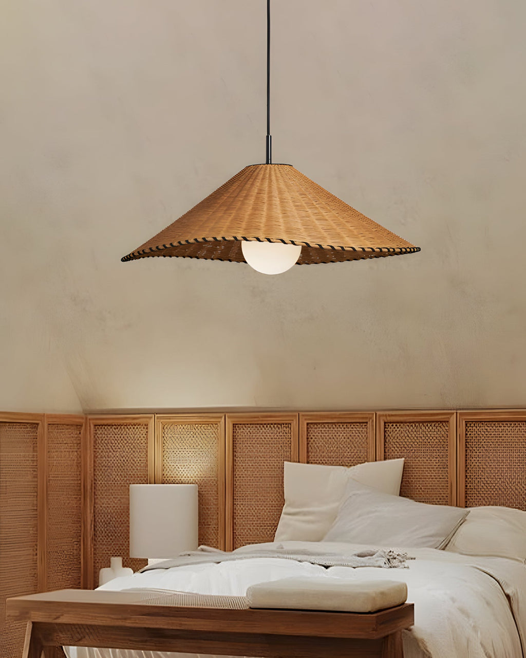 Textured Plane Glass Pendant Lamp — product view 2
