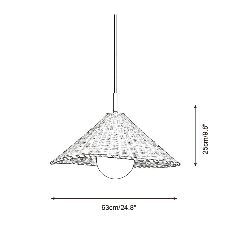 Textured Plane Glass Pendant Lamp — product detail 12