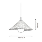 Textured Plane Glass Pendant Lamp — product detail 12