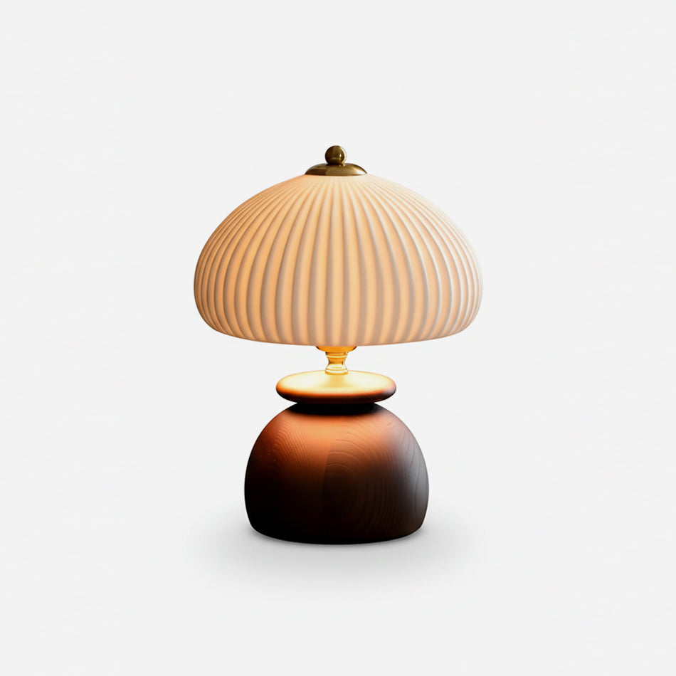 Mireva Dome Wood Table Lamp — product view 1