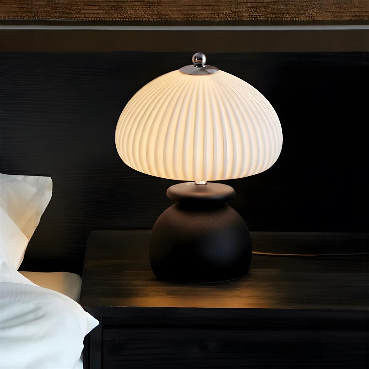 Mireva Dome Wood Table Lamp — product view 2
