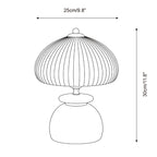 Mireva Dome Wood Table Lamp — product detail 8