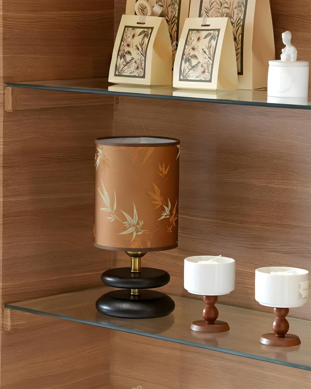 Harvest Glow Wood Table Lamp — product view 3