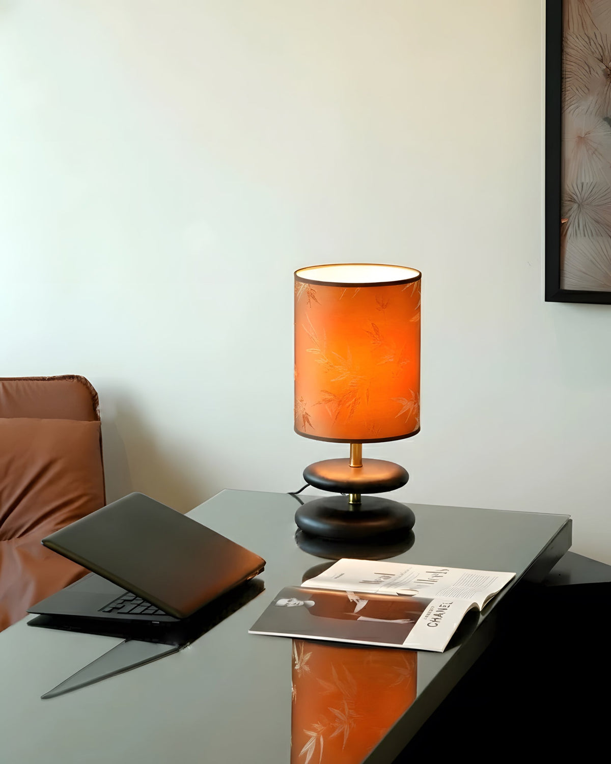 Harvest Glow Wood Table Lamp — product view 6