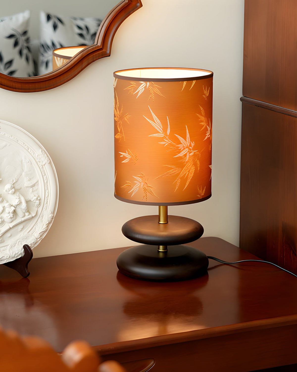 Harvest Glow Wood Table Lamp — product view 9